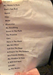 Gary Numan Dublin Setlist 2019